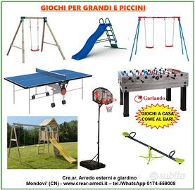 Giochi per giardino esterno altalena scivolo