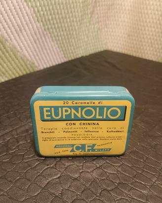 Scatola Latta Vintage "Eupnoli" Perfetta Milano