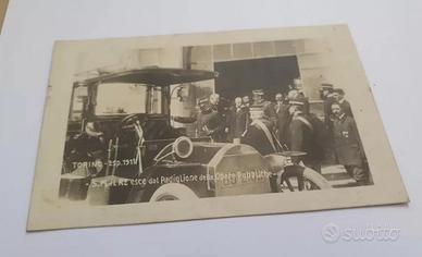 FOTO MILITARE FORMATO CARTOLINA TORINO ESPOS.1911