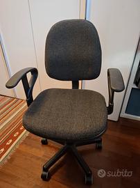 sedia da ufficio con rotelle 