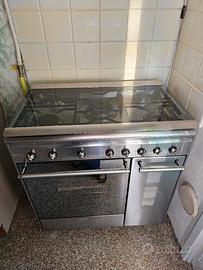 Smeg cucina a gas 5 fuochi con vano portavivande l