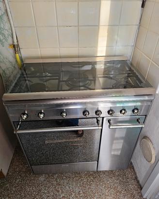 Smeg cucina a gas 5 fuochi con vano portavivande l