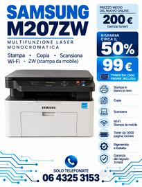 Multifunzione Samsung M2072ZW - toner incluso