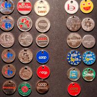 29 gettoni Grande Distribuzione tutti diversi