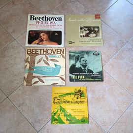 Lotto 5 vinili LP Beethoven Tchaikovsky Schubert