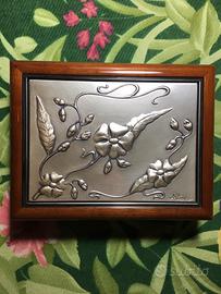 Scatola portagioie in legno e argento di ALLIANI