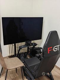 next level racing f-gt + supporto 3 monitor