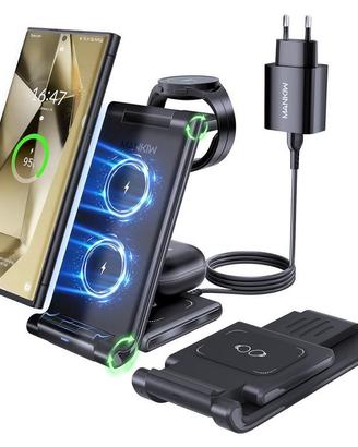 stazione di ricarica wireless 3 in 1