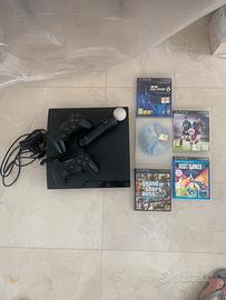 Playstation 3 + 2 controller+giochi+kit just dance