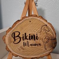 targhetta in legno da personalizzare