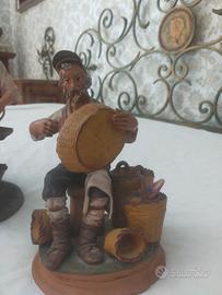 Statuetta presepe in ceramica di Caltagirone 