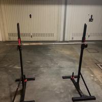 supporto bilanciere e bilanciere da 20kg