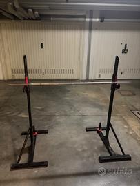 supporto bilanciere e bilanciere da 20kg