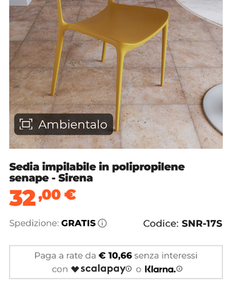 Sedie cucina