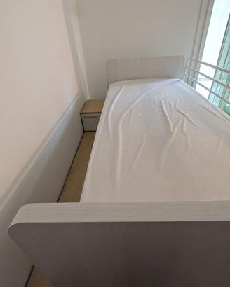 Letto a Soppalco Salva spazio con Libreria e Scala