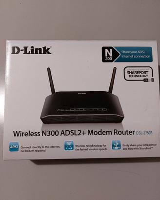 Wireless N300ADSL2 + Modem Router D-Link