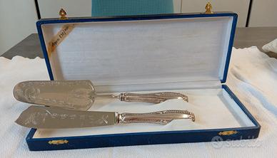Set per dolci con punzone "argento 800" anni 50/70
