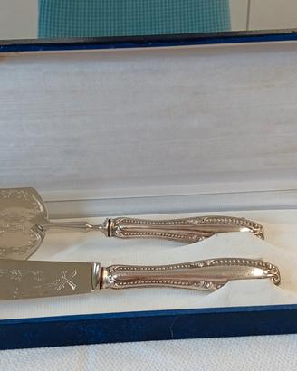 Set per dolci con punzone "argento 800" anni 50/70