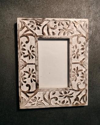 Cornice foto in legno intagliato  - 20x30 cm