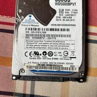 Hard disk WD 500gb 2,5”