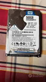 Hard disk WD 500gb 2,5”
