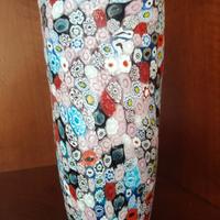 Vaso in murrina millefiori