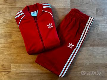 Tuta adidas rossa - Taglia S