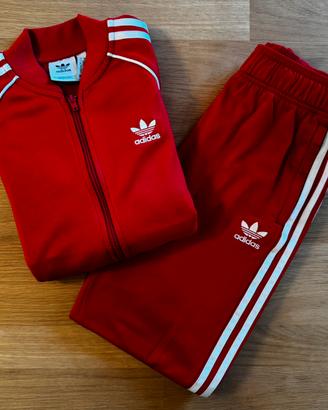 Tuta adidas rossa - Taglia S