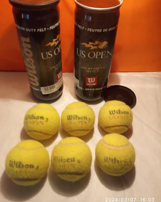 Palle da tennis Wilson e Dunlop 
