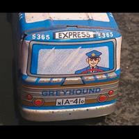 Modellino Vintage Tin Litho Greyhound Bus Latta