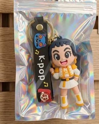 Portachiavi K-POP Style - Figurina Idol 3D con Cin