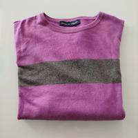 Maglione rosa a righe uomo