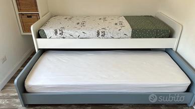 Letto singolo con letto estraibile Colombini