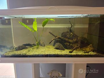 acquario 120L completo di mobiletto.
