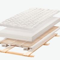 Sistema completo Materasso + Doghe + Base in legno