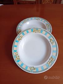 Coppia piatti fondi mirabell ceramiche vintage
