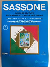 Catalogo francobolli italia sassone 2001