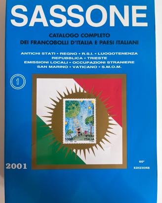 Catalogo francobolli italia sassone 2001