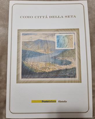 Cartella filatelica Como Città della Seta
