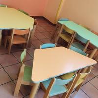 Arredamento asilo nido, sedie e tavoli 