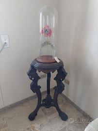 Gueridon tripode intarsiato