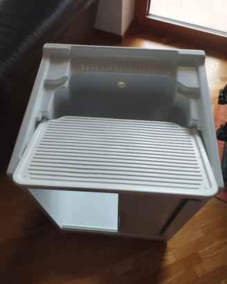 lavapanni bianco per esterno in PVC 50x60