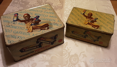 N.2 scatole in latta anni 50 vintag