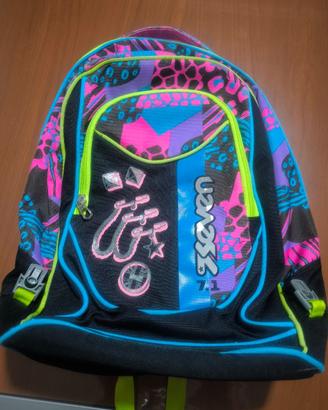 Zaino Doppio Scomparto Seven Colore:Nero,Fuxia,blu