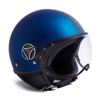 Casco Momo Design Classic Blu Opaco Decal Nero