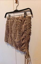 Gonna pantalone beige 