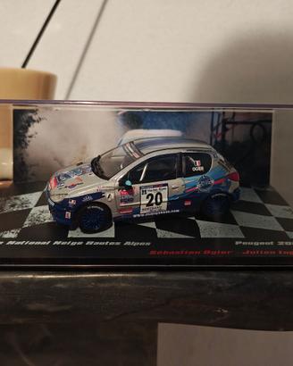 Peugeot 206 XS Hautes Alpes 2007 Ogier 1:43 WRC