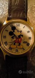 Vintage Gold Lorus Disney Mickey Mouse watch Now B