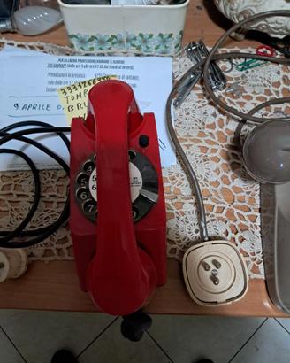 Telefono Vintage Rosso a disco - Siemens Safnat S6