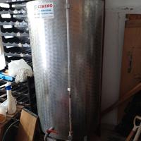 Serbatoio vino acciaio inox 500 lt.  + cantinetta